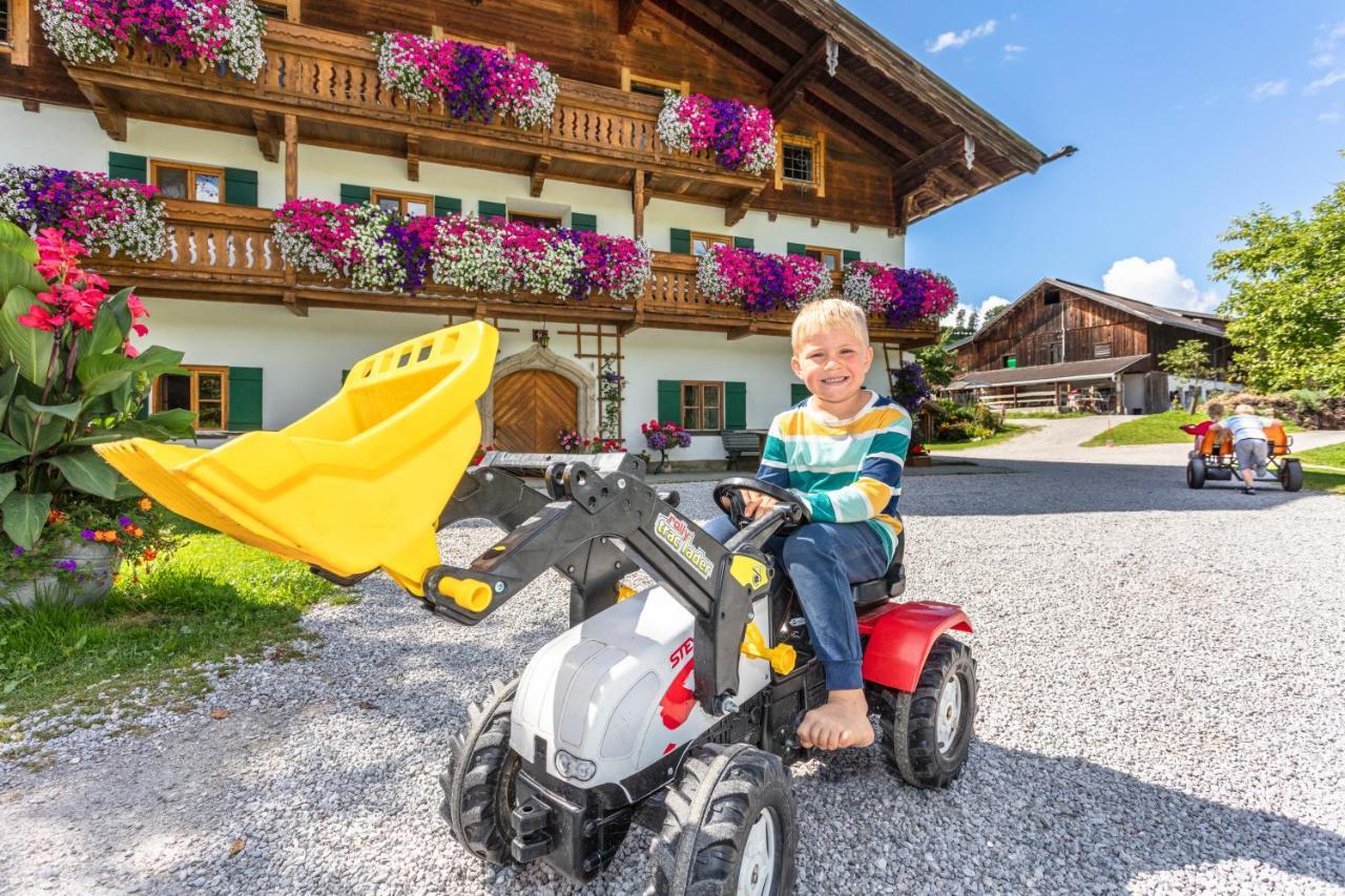 Biobauernhof Stegerbauer Daire Maria Alm am Steinernen Meer Dış mekan fotoğraf
